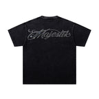 Majestik “Gridiron Champion” Bulldog Vintage Tee（Black）