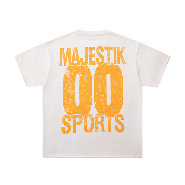 Majestik “Sports Division” Football Bulldogs Vintage Tee（Off-White / Cream） Main Image