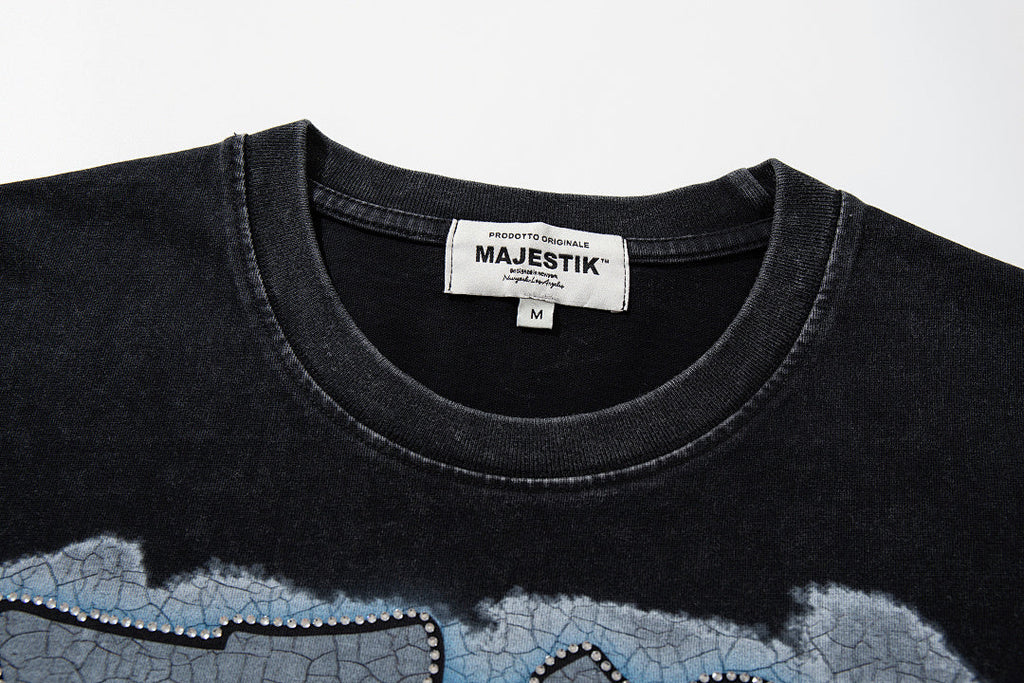 Majestik “Lightning Gridiron” Football Players Rhinestone Vintage Tee