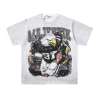 Majestik “Gridiron Eagle” Vintage White Tee
