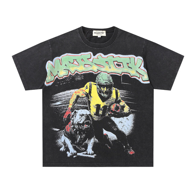 Majestik “Gridiron Bulldog” Vintage Wash Tee Hover Image