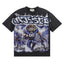 Majestik “Gridiron Lion” Football Rhinestone Vintage Tee