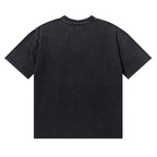 Majestik “Storm Eagle” Football Rhinestone Vintage Tee（Black）
