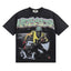 Majestik “Gridiron Dawg” Football Player & Bulldog Rhinestone Vintage Tee