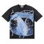Majestik “Fearless” Astronaut & Skeleton Rhinestone Vintage Tee
