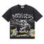 Majestik “Bulldog” Stadium Rhinestone Vintage Tee（Black）