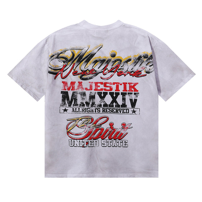 Majestik “The Spirit of US” Statue of Liberty Rhinestone Vintage Tee Main Image