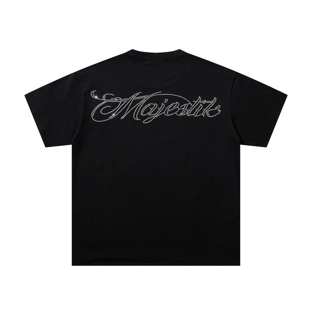Majestik “Alien DJ Cosmic” Rhinestone Graphic Tee