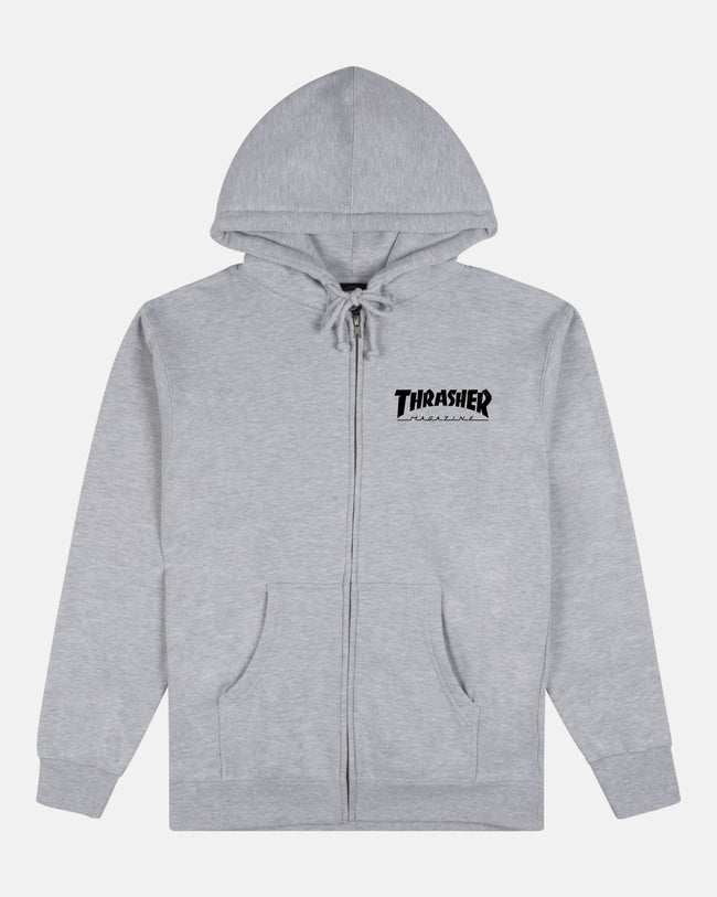 Thrasher MAG LOGO - ZIP UP HOODIE - GREY Hover Image