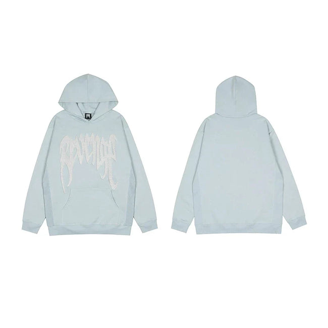 Revenge Light Blue Arch Logo Pullover Hoodie Hover Image