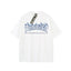 Thrasher Blue‑Purple Outline Flame Logo White Unisex Short‑Sleeve Skate T‑Shirt