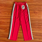 SAINT VANITY Embroidered Stripe Sports Style Casual Zipper Jacket Pants Set