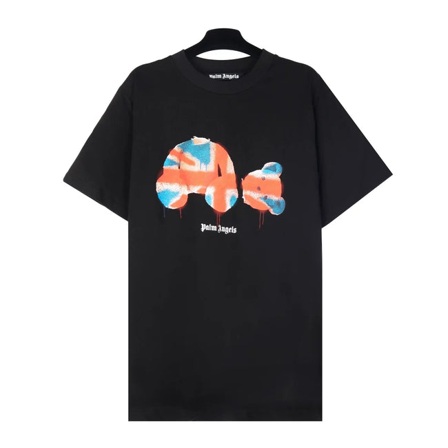 Palm Angel Black Graffiti Bear Graphic Tee Hover Image