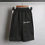 Palm Angels Black Side Stripe Shorts Unisex Basic Streetwear Casual Shorts