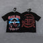 GLAZA GOD Men's Y2K Graphic Oversized T-Shirt – Vintage Streetwear Double-Sided Print Casual Tee