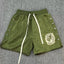 SAINT VANITY Embroidered Button-Up Casual Sports Shorts