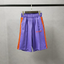 Palm Angels Purple Orange Contrast Side Stripe Shorts Unisex Trendy Street Shorts