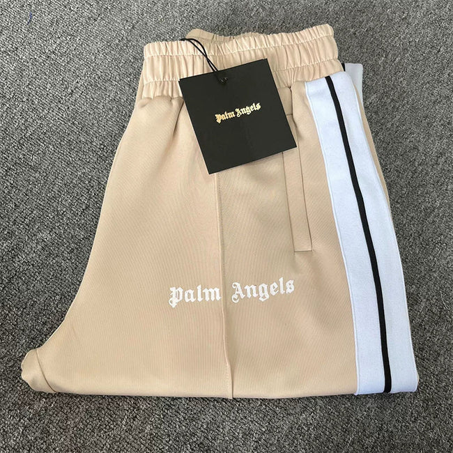 Palm Angels Beige Track Pants Unisex Hover Image
