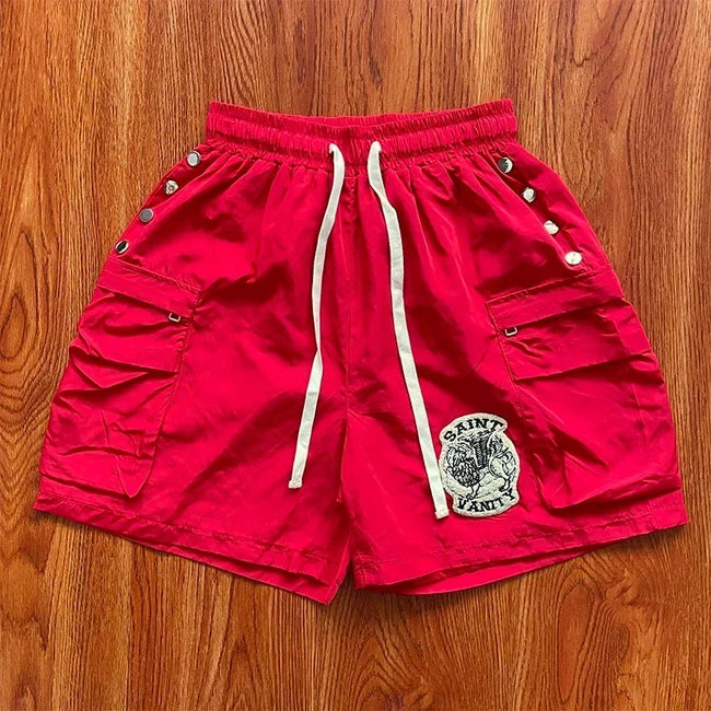 SAINT VANITY ins same style rivet casual sports shorts jacket set Main Image