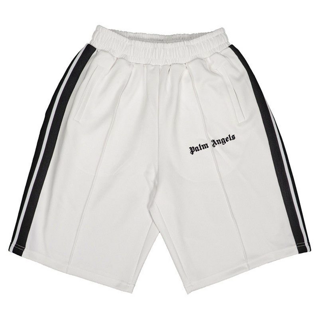 Palm Angels Off White Black Side Stripe Shorts Unisex Retro Casual Shorts Hover Image