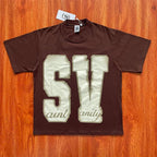SAINT VANITY Simple Letterprint Casual T-shirt