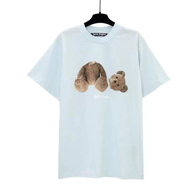Palm Angel Light Blue Broken Bear Graphic Tee Hover Image