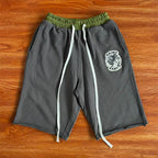 SAINT VANITY Zip Up Hoodie Zipper Embroidery Hoodie Shorts Set