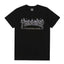 Thrasher Silver‑White Flame Outline Logo Black Minimalist Unisex T‑Shirt