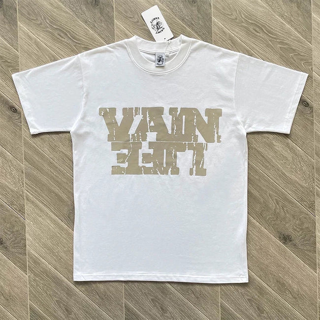 SAINT VANITY ins Same Style Letter Printed Casual Short Sleeve T-shirt Hover Image
