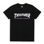 Thrasher Silver-Grey Outline Logo Black Subtle Streetwear Unisex T-Shirt