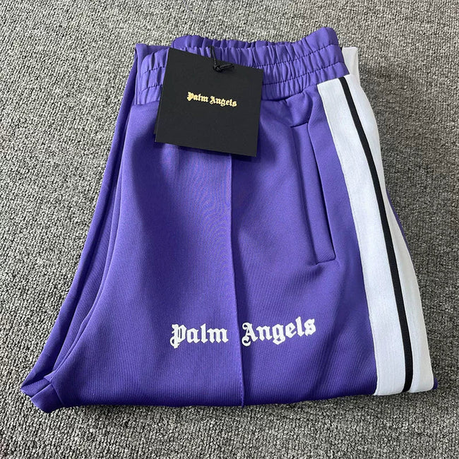 Palm Angels Purple Track Pants Unisex Hover Image