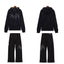 Palm Angels AMIRI Black Logo Hoodie Tracksuit 2Pcs