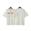 Palm Angels Cream Red Gothic Logo Tee