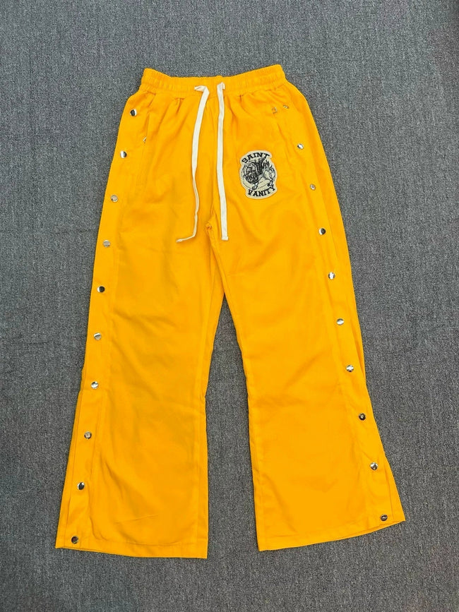 SAINT VANITY sporty casual straight-leg button-down pants Main Image