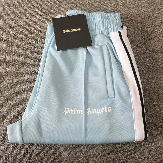 Palm Angels Pale Blue Track Pants Unisex Hover Image