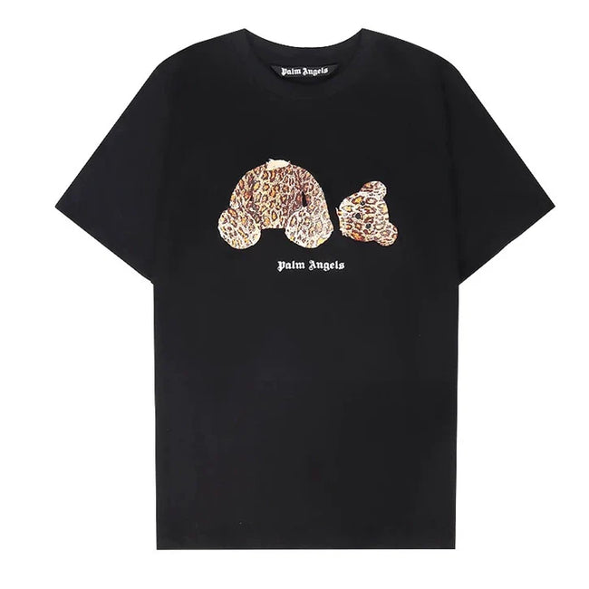 Palm Angel Black Leopard Bear Graphic Tee Hover Image