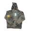 Vale Forever Leopard & Vintage Wash Full-Zip Hoodie khaki