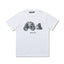 Palm Angel White Skeleton Bear Graphic Tee