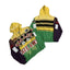 Vale Forever Valley Dreams Colorblock & Striped Vintage Full-Zip Hoodie yellow