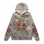 Vale Forever Valley Eagle & Heart Graphic Vintage Wash Full-Zip Hoodie