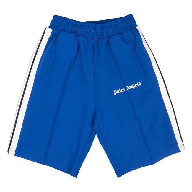 Palm Angels Royal Blue Side Stripe Shorts Unisex Retro Streetwear Sports Shorts Hover Image