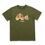 Palm Angel Olive Green Broken Bear Graphic Tee