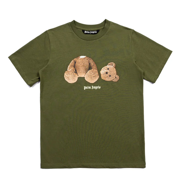 Palm Angel Olive Green Broken Bear Graphic Tee Hover Image