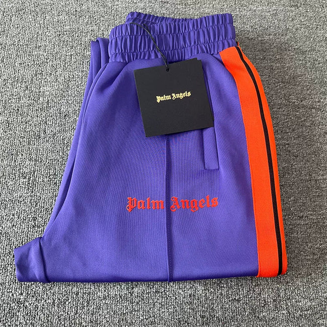 Palm Angels Purple Orange Track Pants Unisex Hover Image