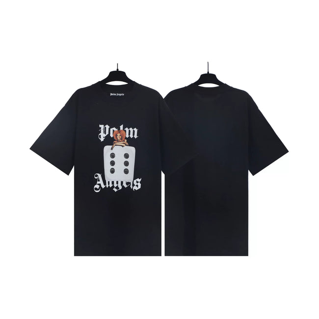 Palm Angels Black Dice Graphic Tee Hover Image