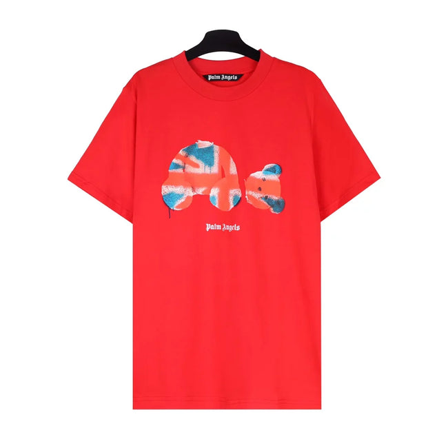 Palm Angel Red Graffiti Bear Graphic Tee Hover Image