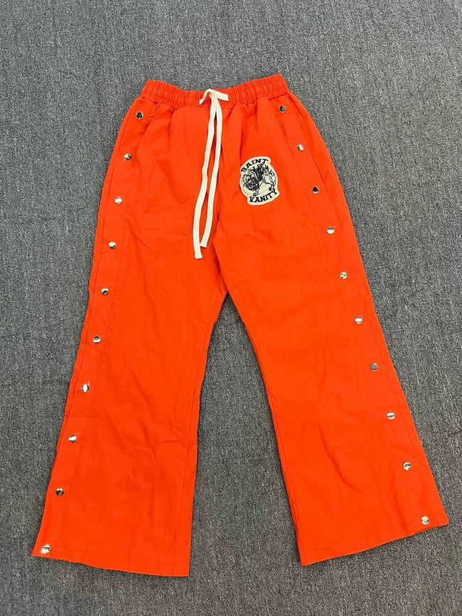 SAINT VANITY sporty casual straight-leg button-down pants Hover Image