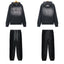 Palm Angels PURPLE Black Faded Hoodie Tracksuit 2Pcs