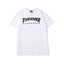 Thrasher Bold Black Letter Logo White Basic Unisex Short-Sleeve T-Shirt