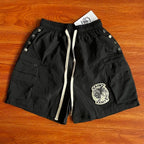 SAINT VANITY ins same style rivet casual sports shorts jacket set
